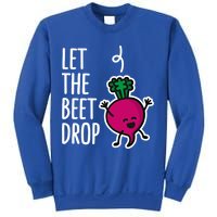 Funny Let The Beet Drop Beat Drop Joke Dj Funny Gift Beetroot Pun Gift Sweatshirt