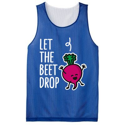 Funny Let The Beet Drop Beat Drop Joke Dj Funny Gift Beetroot Pun Gift Mesh Reversible Basketball Jersey Tank