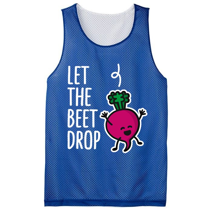 Funny Let The Beet Drop Beat Drop Joke Dj Funny Gift Beetroot Pun Gift Mesh Reversible Basketball Jersey Tank