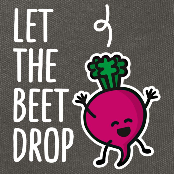 Funny Let The Beet Drop Beat Drop Joke Dj Funny Gift Beetroot Pun Gift Cotton Canvas Backpack