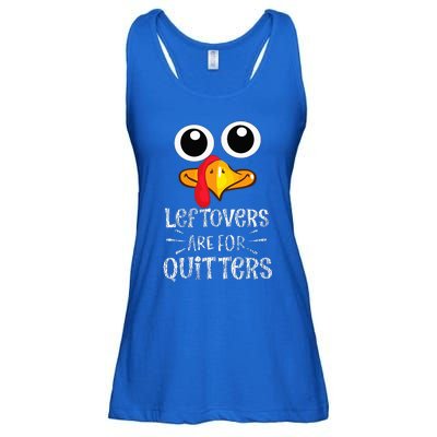 Funny Leftovers Turkey Matching Family Thanksgiving Outfit Ladies Essential Flowy Tank