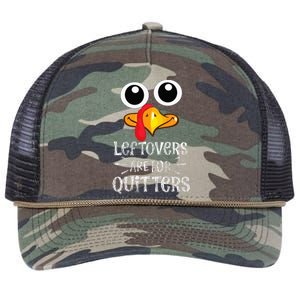 Funny Leftovers Turkey Matching Family Thanksgiving Outfit Retro Rope Trucker Hat Cap