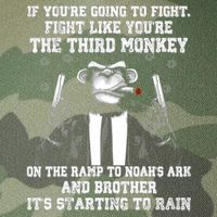 Fight Like The Third Monkey On Noah's Ark Legacy Tie Dye Trucker Hat