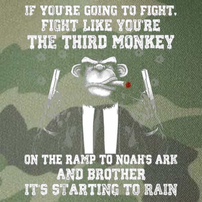 Fight Like The Third Monkey On Noah's Ark Legacy Tie Dye Trucker Hat