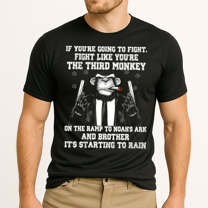 Fight Like The Third Monkey On Noah's Ark Performance Shirt