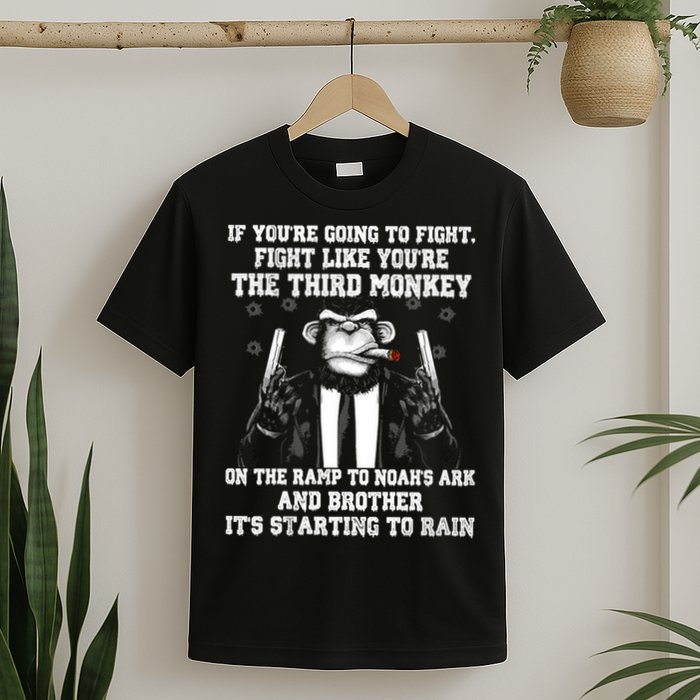 Fight Like The Third Monkey On Noah's Ark T-Shirt
