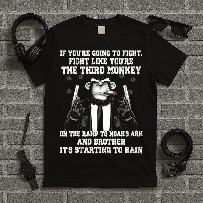 Fight Like The Third Monkey On Noah's Ark T-Shirt