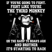 Fight Like The Third Monkey On Noah's Ark Daily Commute Backpack