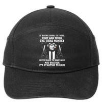 Fight Like The Third Monkey On Noah's Ark 7-Panel Snapback Hat