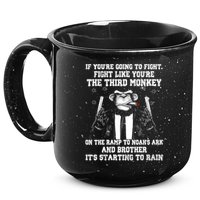 Fight Like The Third Monkey On Noah's Ark 15oz Campfire Ceramic Mug