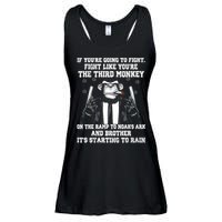 Fight Like The Third Monkey On Noah's Ark Ladies Essential Flowy Tank