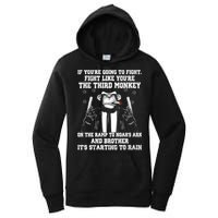 Fight Like The Third Monkey On Noah's Ark Women's Pullover Hoodie