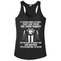 Fight Like The Third Monkey On Noah's Ark Ladies PosiCharge Competitor Racerback Tank