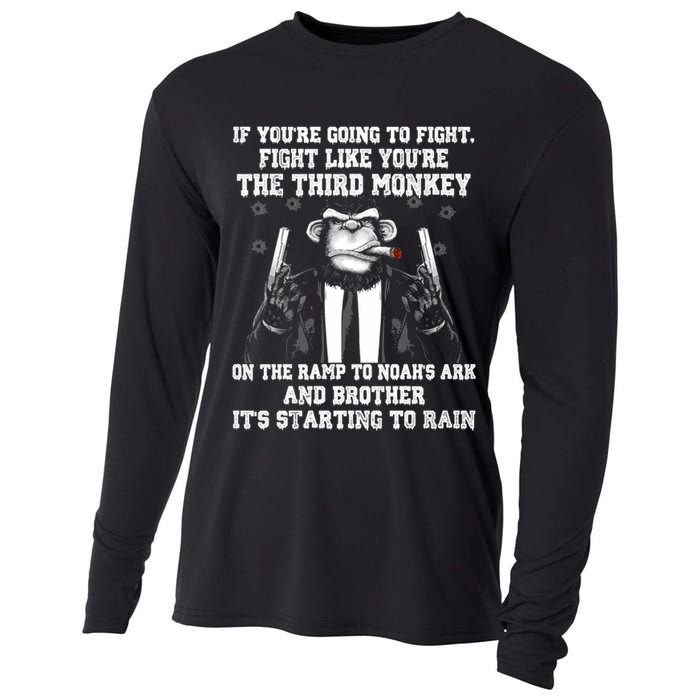 Fight Like The Third Monkey On Noah's Ark Cooling Performance Long Sleeve Crew