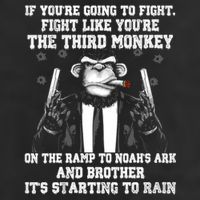 Fight Like The Third Monkey On Noah's Ark Trucker Hat