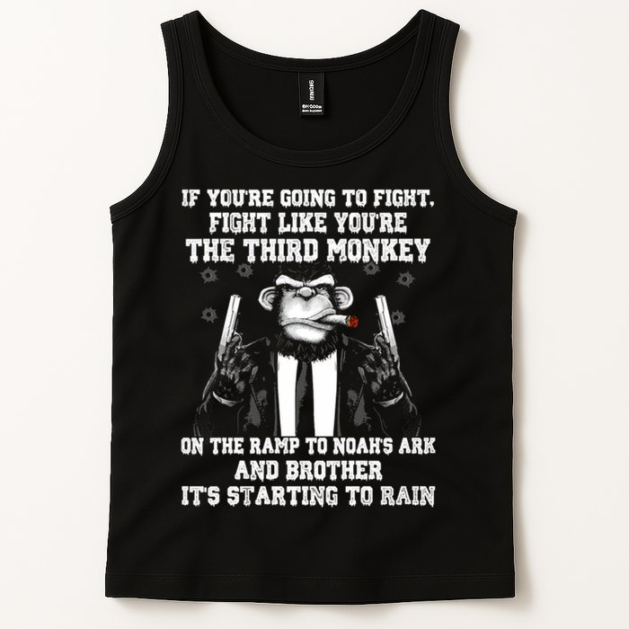 Fight Like The Third Monkey On Noah's Ark Tank Top