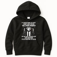 Fight Like The Third Monkey On Noah's Ark Kids Hoodie