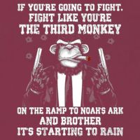 Fight Like The Third Monkey On Noah's Ark 16oz Travel Tumbler