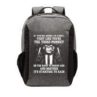 Fight Like The Third Monkey On Noah's Ark Vector Backpack