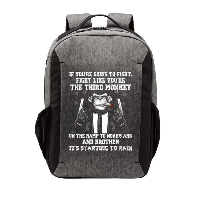 Fight Like The Third Monkey On Noah's Ark Vector Backpack
