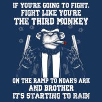 Fight Like The Third Monkey On Noah's Ark Infant Baby Jersey Bodysuit