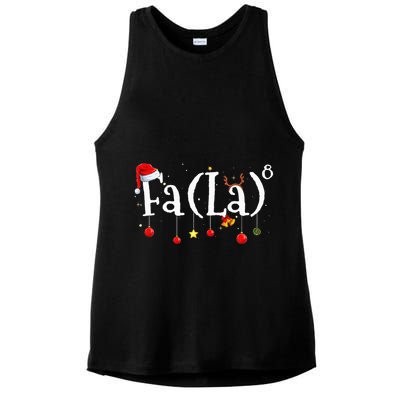 FA (LA)8 To the Eighth Power Equation  Ladies PosiCharge Tri-Blend Wicking Tank