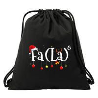 FA (LA)8 To the Eighth Power Equation  Drawstring Bag