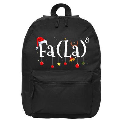 FA (LA)8 To the Eighth Power Equation  16 in Basic Backpack
