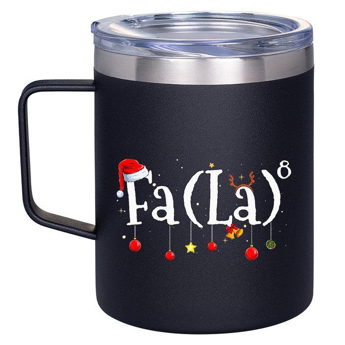 FA (LA)8 To the Eighth Power Equation  12oz Stainless Steel Coffee Mug