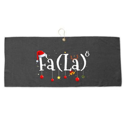 FA (LA)8 To the Eighth Power Equation  Large Microfiber Waffle Golf Towel