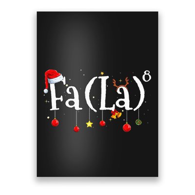 FA (LA)8 To the Eighth Power Equation  Poster