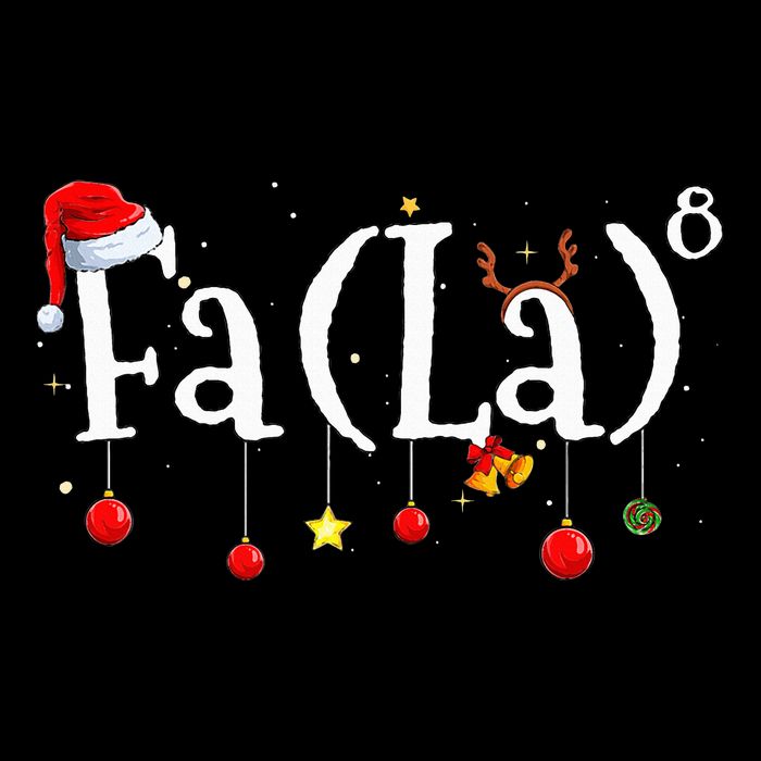 FA (LA)8 To the Eighth Power Equation  Poster