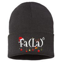 FA (LA)8 To the Eighth Power Equation  Sustainable Knit Beanie