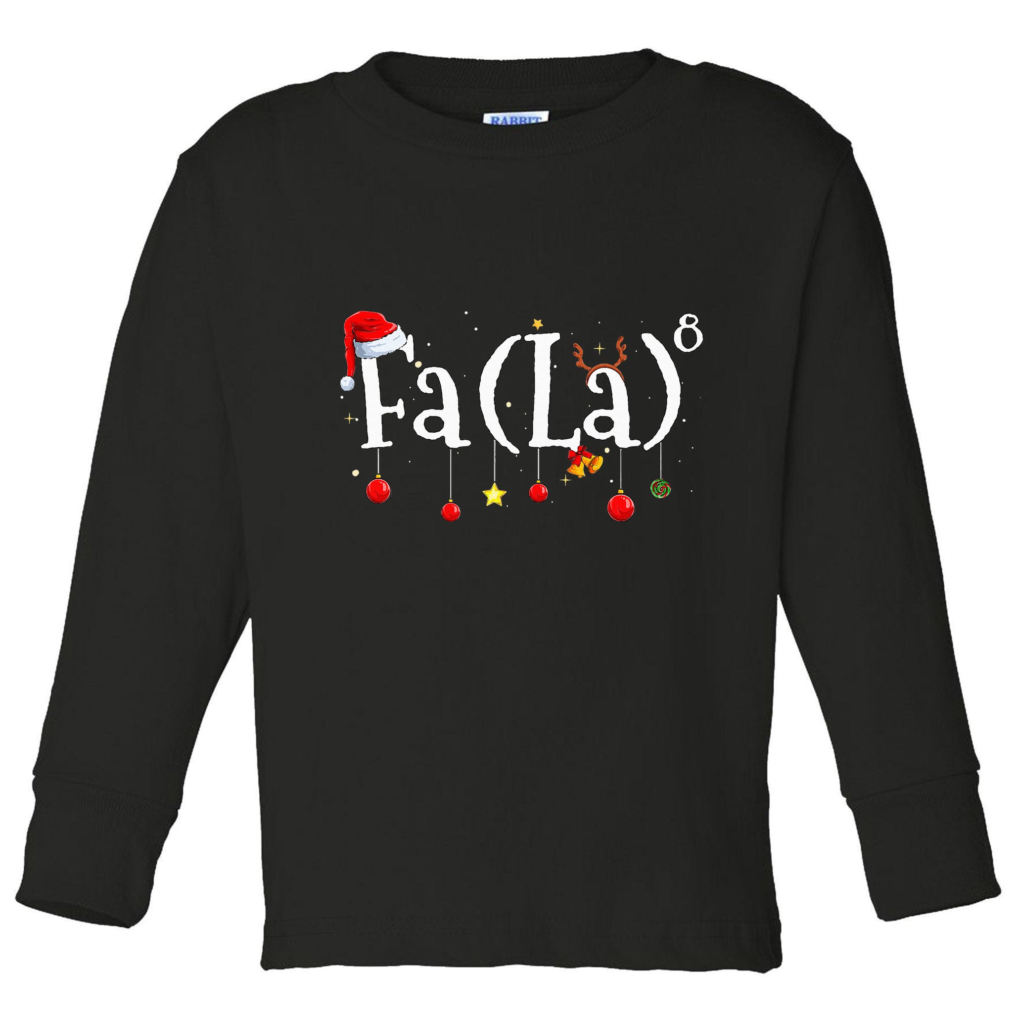 FA (LA)8 To the Eighth Power Equation  Toddler Long Sleeve Shirt