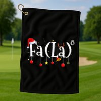 FA (LA)8 To the Eighth Power Equation  Golf Towel