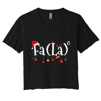 FA (LA)8 To the Eighth Power Equation  Crop Top