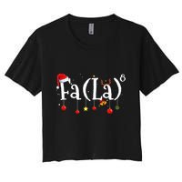 FA (LA)8 To the Eighth Power Equation  Crop Top