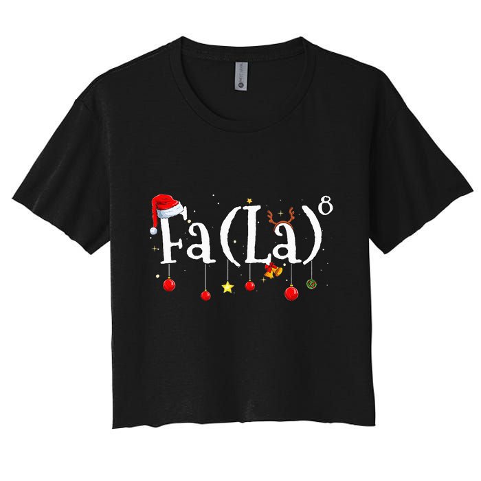 FA (LA)8 To the Eighth Power Equation  Crop Top
