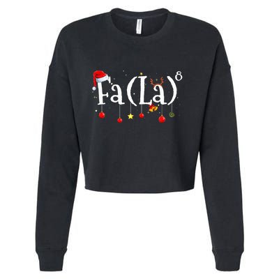 FA (LA)8 To the Eighth Power Equation  Cropped Pullover Crew