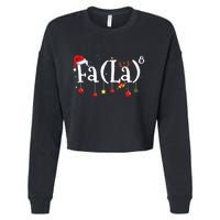 FA (LA)8 To the Eighth Power Equation  Cropped Pullover Crew