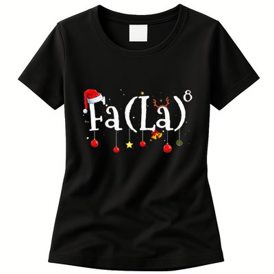 FA (LA)8 To the Eighth Power Equation  Womens T-Shirt
