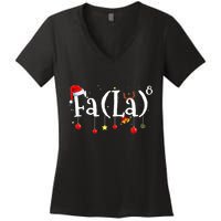 FA (LA)8 To the Eighth Power Equation  Women's V-Neck T-Shirt