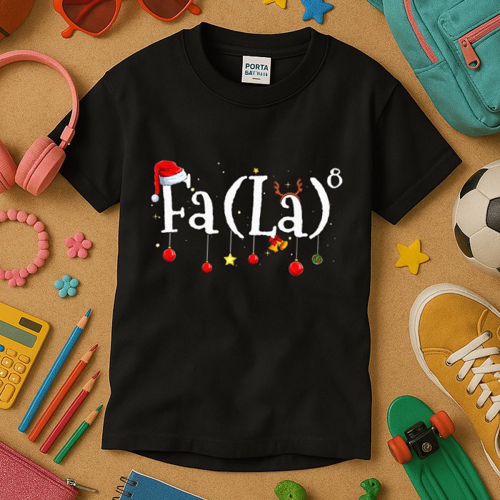 FA (LA)8 To the Eighth Power Equation  Kids T-Shirt
