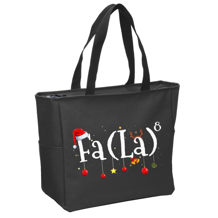 FA (LA)8 To the Eighth Power Equation  Zip Tote Bag