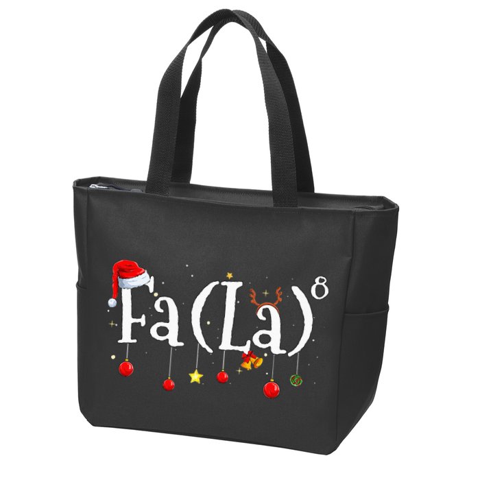 FA (LA)8 To the Eighth Power Equation  Zip Tote Bag