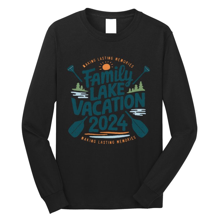 Family Lake Trip 2024 Vacation Love Friend Matching Reunions Long Sleeve Shirt