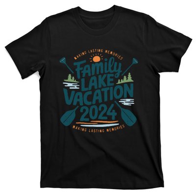 Family Lake Trip 2024 Vacation Love Friend Matching Reunions T-Shirt