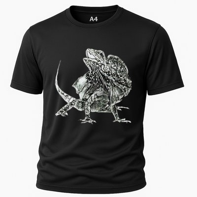 Frilled Lizard Terrarium Motif Reptiles Frilled Lizards Performance Shirt