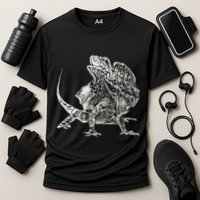 Frilled Lizard Terrarium Motif Reptiles Frilled Lizards Cooling Performance Crew T-Shirt