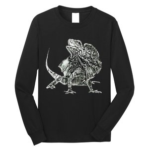 Frilled Lizard Terrarium Motif Reptiles Frilled Lizards Long Sleeve Shirt